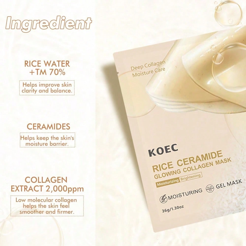 Rice 70 Glow Collagen Mask Ove - đánh giá và giá Luxury Skincare Anti Aging