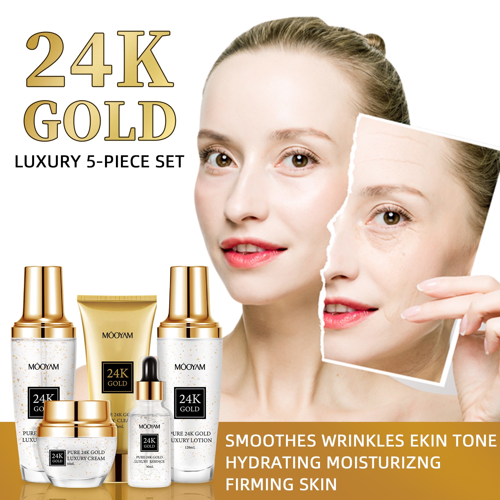24K Gold LUXURY Moisturizin An - đánh giá và giá Luxury Skincare Anti Aging